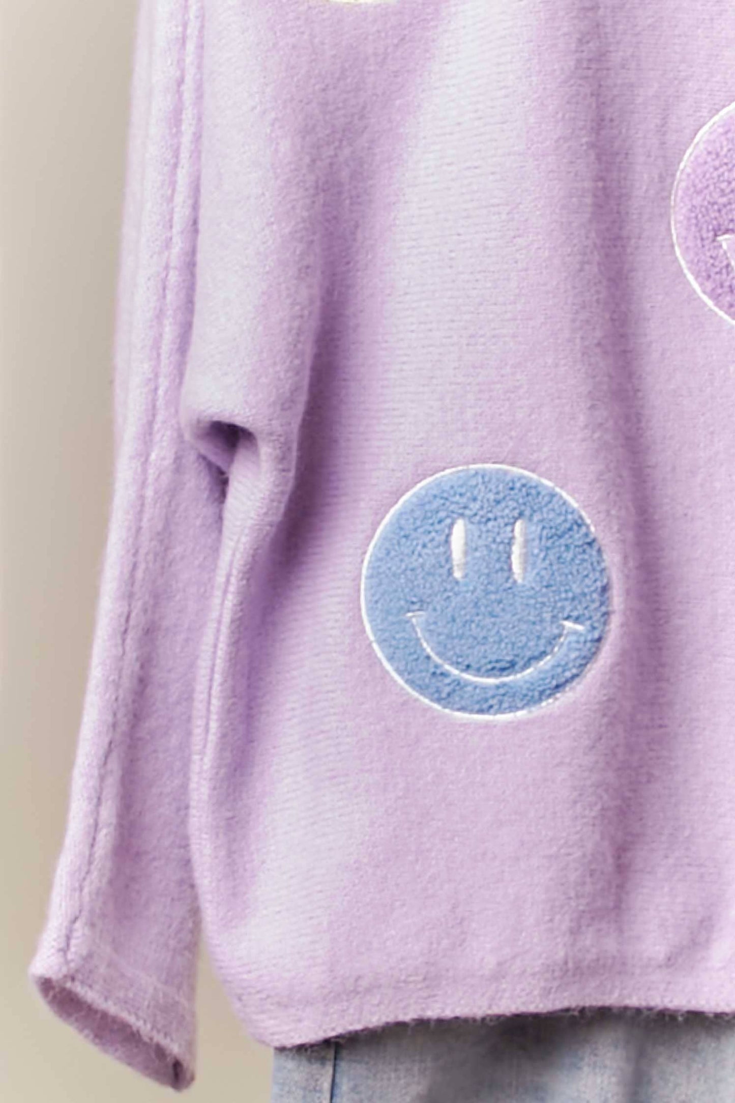 Lavender Lolly Smiley Knit