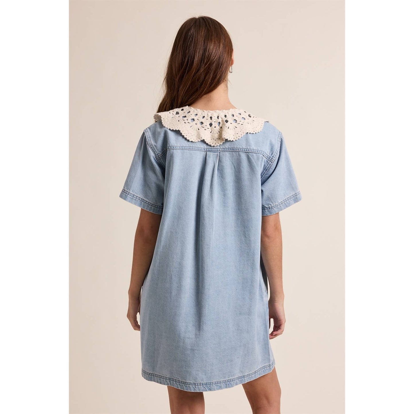 Darling Collar Denim Dress