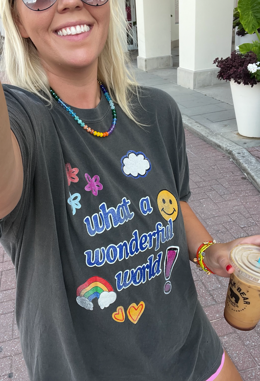 What a wonderful world graphic tee