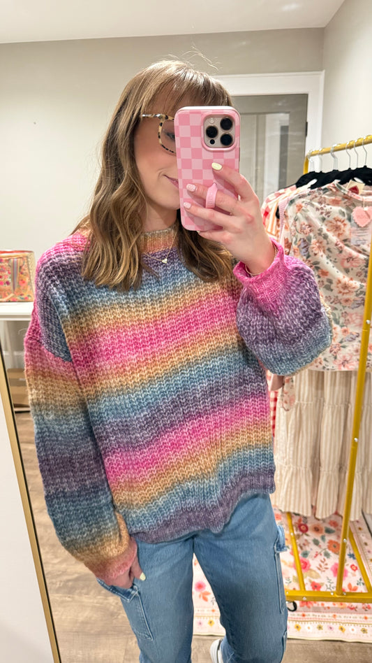 Sunrise Sorbet Knit Sweater