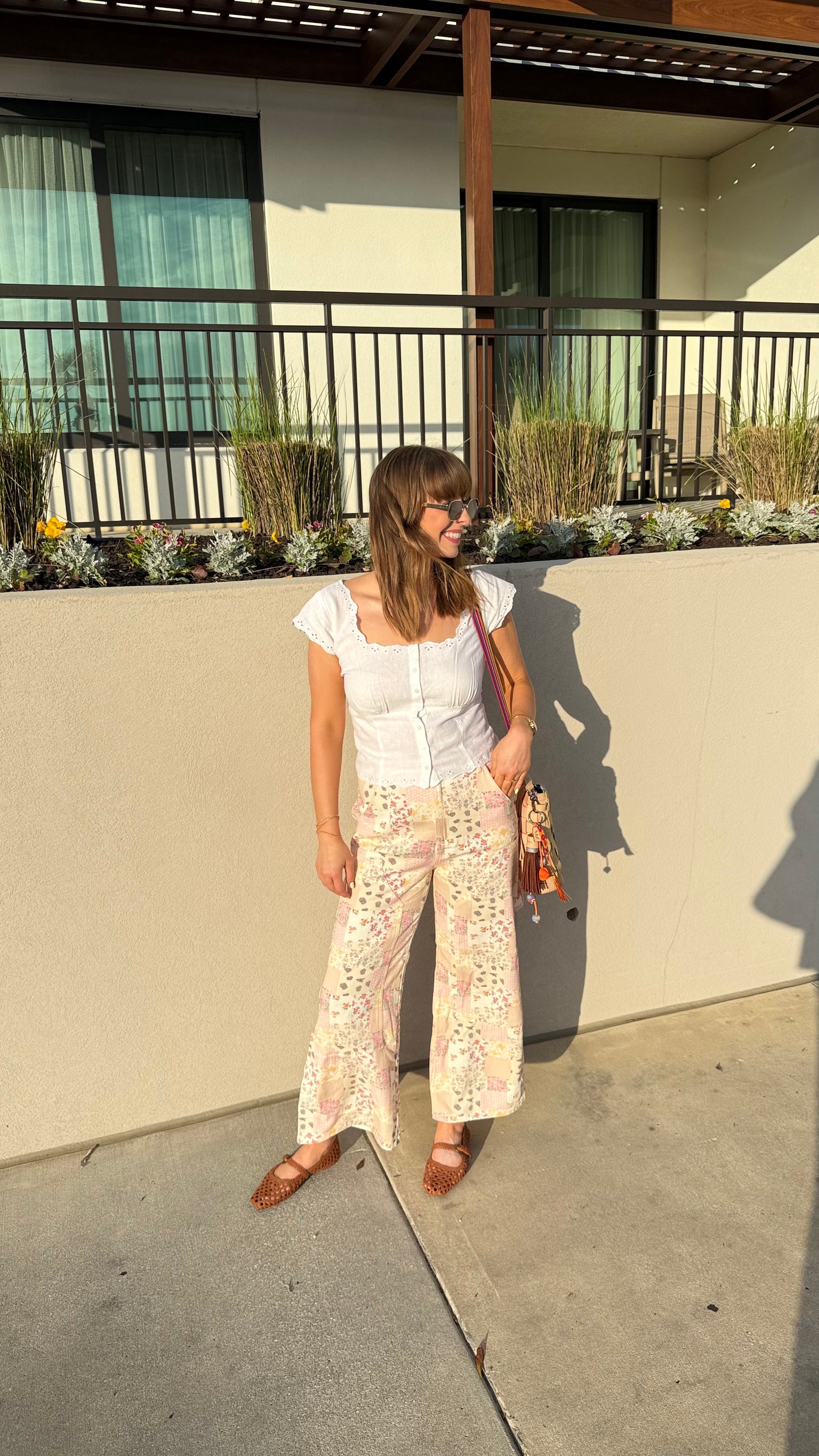 Vintage Patchwork Wide Leg Pants