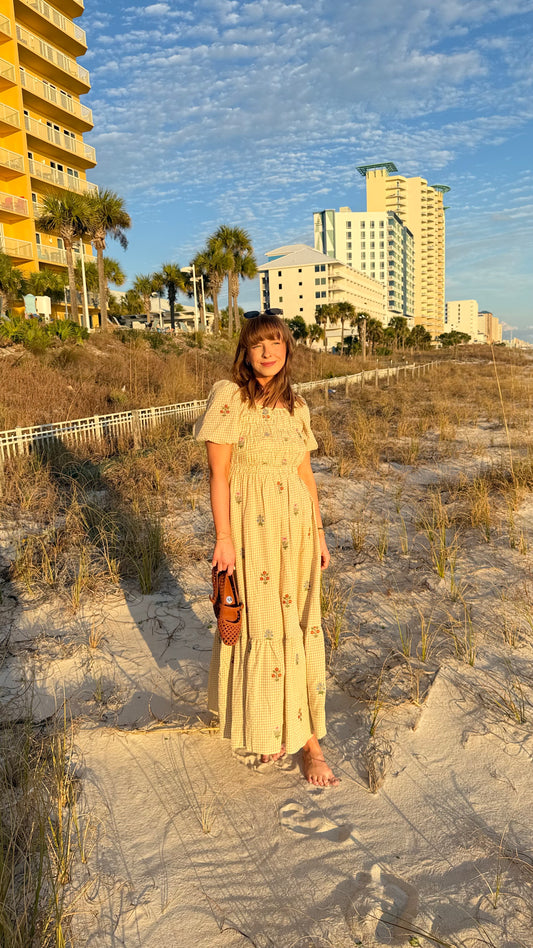 Sweet Sunday Gingham Maxi Dress