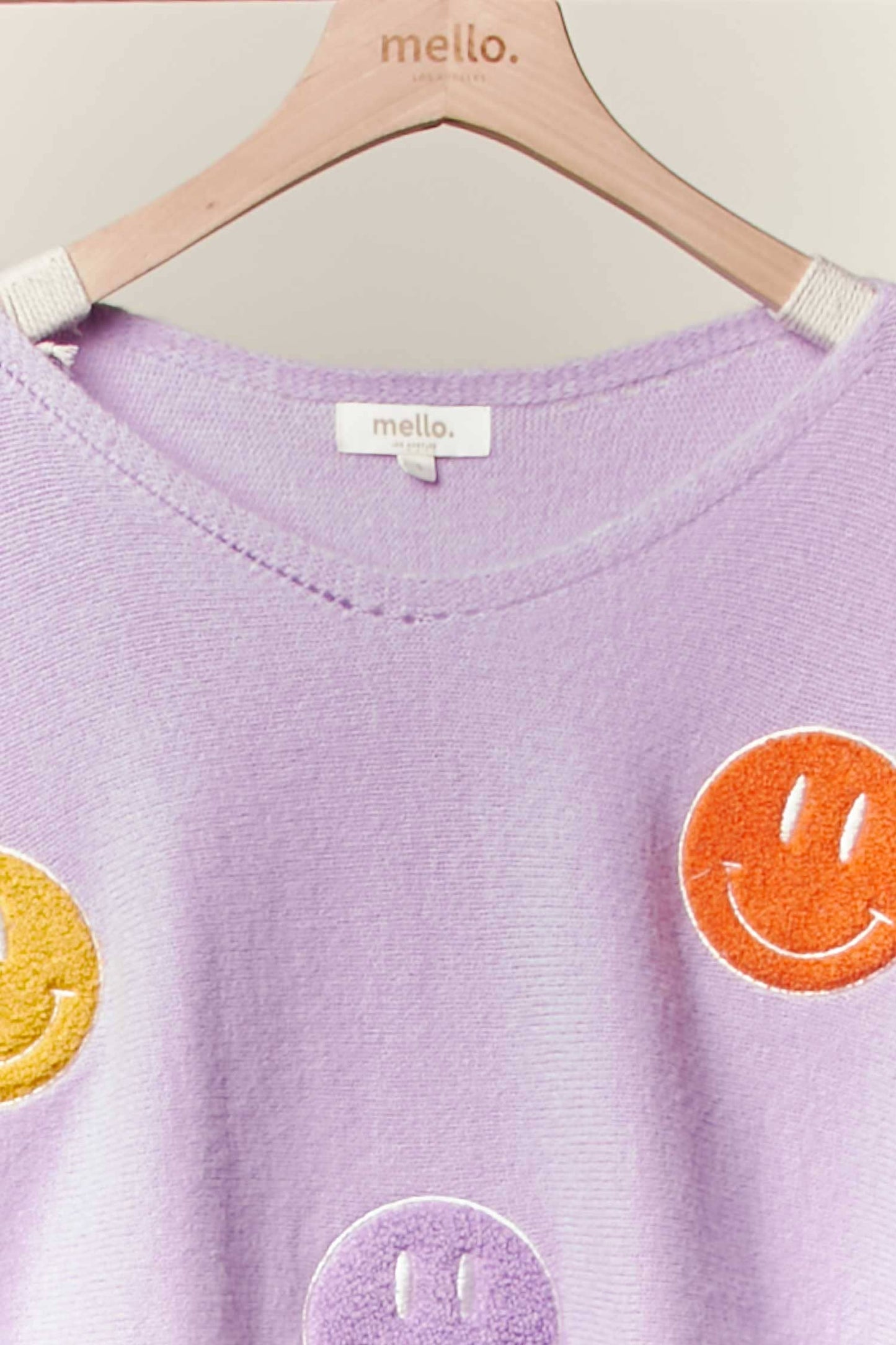 Lavender Lolly Smiley Knit